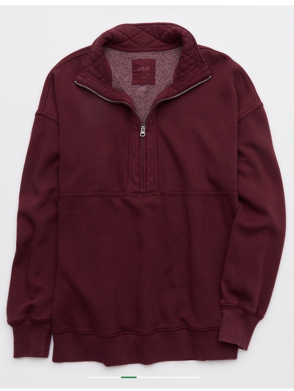 Aerie Women's Oh-Zip Quarter-Zip Sweater - Royal Berry
